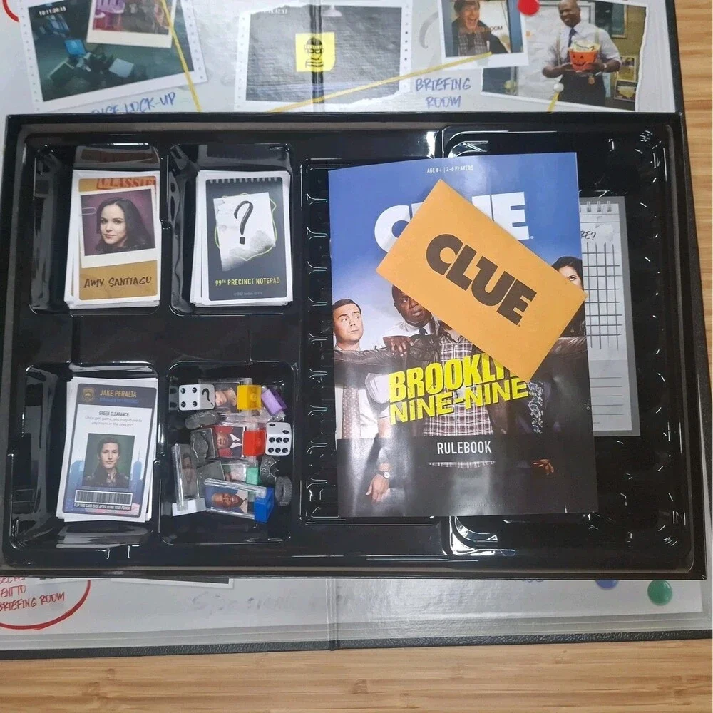 BROOKLYN NINE-NINE CLUE 2021 Hasbro Board Game Rare 100% Complete Excellent Cond